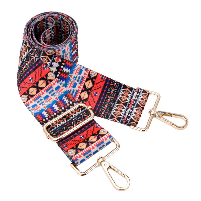 ZOOEASS Wide Shoulder Strap Adjustable Replacement Belt Crossbody Canvas Bag Handbag (wide: 1.97"(5CM) Multiple graphics) - Image 1